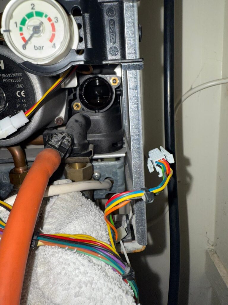 boiler repairing work in progress DBS Plumbing And Heating Services